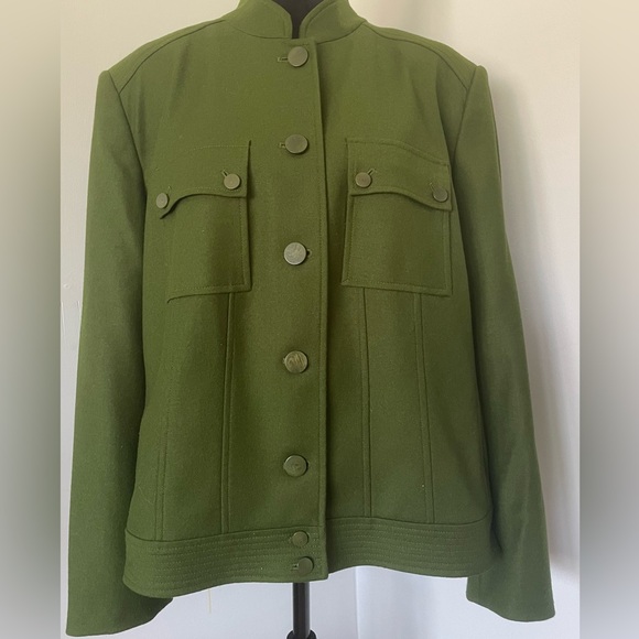 Talbots Jackets & Blazers - Talbots Olive Utility Jacket